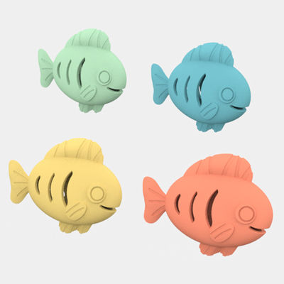 식품 등급 실리콘 생선 모양 고양이 장난감