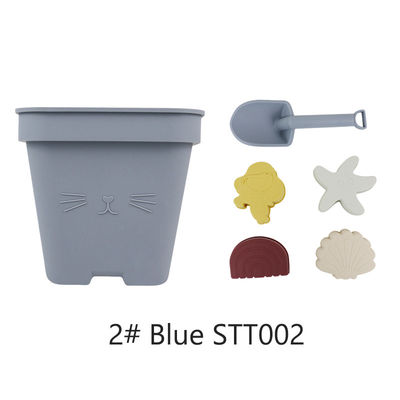 소매자 실리콘 아기 장난감 버킷 세트 해변 장난감