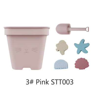 소매자 실리콘 아기 장난감 버킷 세트 해변 장난감