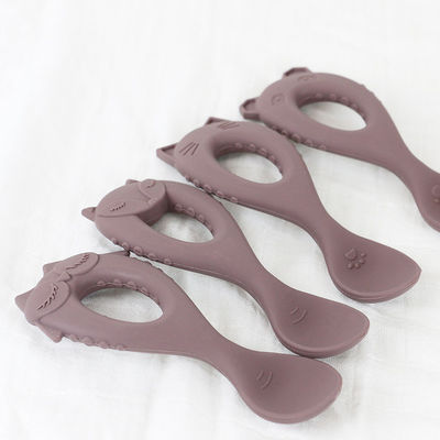 신제품 베이비 스푼 식품 등급 실리콘 스푼