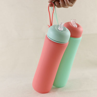 운영하기 위한 OEM ODM 실리콘 물병 소프트 폴드형 500Ml
