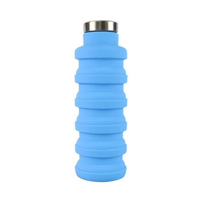 운영하기 위한 OEM ODM 실리콘 물병 소프트 폴드형 500Ml