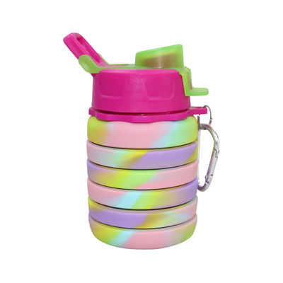 운영하기 위한 OEM ODM 실리콘 물병 소프트 폴드형 500Ml