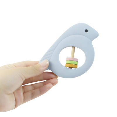 복수색 Eco 친소재와 새 모양 실리콘 아기 소동
