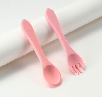 지탱할 수 있는 식품 등급 실리콘 아기 공급 스푼과 함께 로고를 특화합니다
