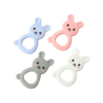유아 치생을 위해 자유로운 동물적 고양이 새끼 실리콘 아기 깨물고 노는 장난감 BPA