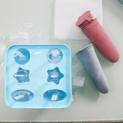 식품 등급 부드러운 실리콘재와 가족 DIY 아이스크림 주형 트레이