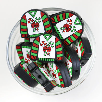 맞춤형 크리스마스 실리콘 화상 구슬