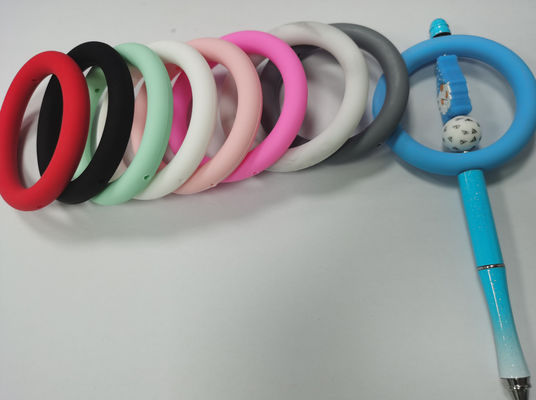 논-톡식 실리콘 O링 초점 비즈 BPA 자유롭 DIY 열쇠고리 장식