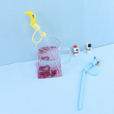 다른 재료 크기 Straw Sippy를 위한 도매 이용 가능한 Straw Topper Charms