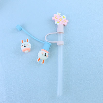 비독성 다른 물자 크기 밀짚/Sippy 토퍼 매력 실리콘 밀짚 덮개