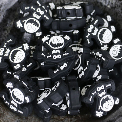 핼로윈 성탄절 동안 아기 치생 포칼을 위한 홀과 맞춘 논-톡식 실리콘 치생 비즈