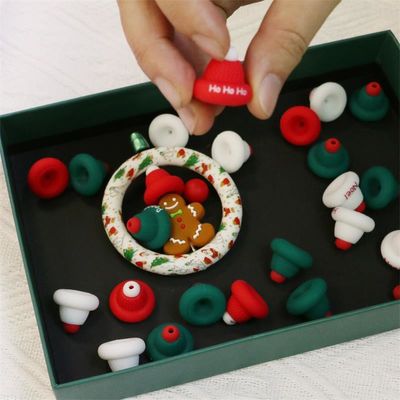 실리콘 O 링 마경 안전 및 비 독성 실리콘 3D 크리스마스 모자 마경