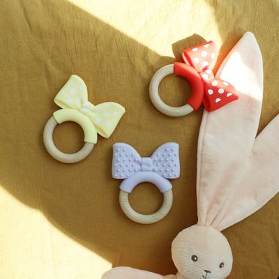 식품 등급 실리콘 치아 반지 추가 구제를 위해 냉동 교육 장난감 아기 실리콘 과일 치아