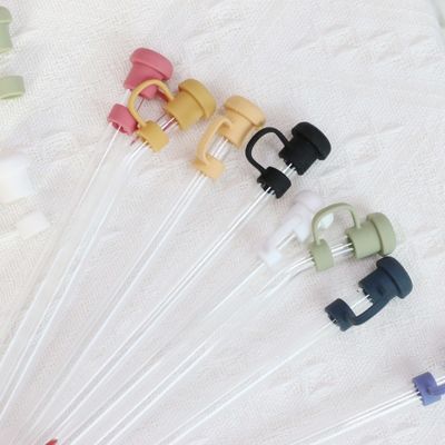 텀블러를 위한 맞춤형 실리콘 짚 톱퍼 실리콘 짚 모자 PVC 무료 BPA 무료