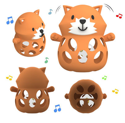 동물 여우와 곰 아기 0-6 개월의 아기에게 의료 수준의 완화 치아 통증을 완화 시리콘 치아