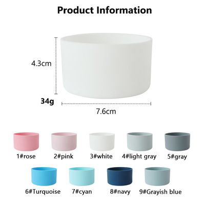 실리콘 덮개 병 물병 오발라에 대한 부트 7.5cm 40oz 안티 슬리드 보호 수갑 밑 수갑 컵 덮개 액세서리