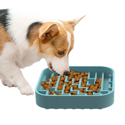 소매 환경 친화적 애완 동물 그릇 먹기 고양이 개 느린 먹기 안티 질식 고양이 음식 그릇 느린 먹기 개 그릇