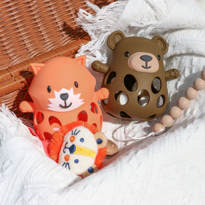 PAISEN 곰 치아 장갑 유니섹스 맞춤형 BPA 없는 신생아 선물 귀여운 동물 모양 실리콘 치아 장난감 부드러운 아기 치아