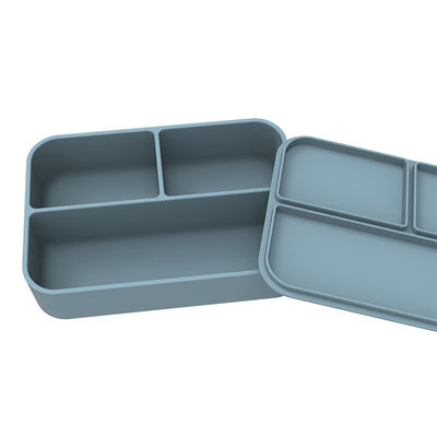 식품 등급 실리콘 샐러드 점심 용기 BPA가 없는 재사용 가능한 마이크로 웨이브 안전 안티 슬리프 기능 0-1L 용량