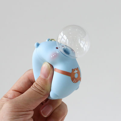 실리콘 카피바라 키 체인 Pendant 디컴프레이션 압축 가방 장식 스트레스 완화 환기 장난감 80g 실리콘 재료