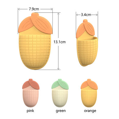 귀여운 옥수수 모양 흡입 컵 치약 홀더 – 다기능 욕실 정리함