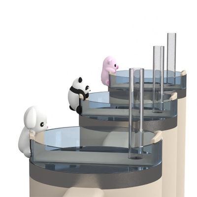 귀여운 동물 실리콘 빨대 커버 및 병 액세서리 – 4개 텀블러 장식 세트