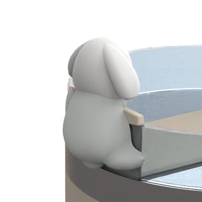 귀여운 동물 실리콘 빨대 커버 및 병 액세서리 – 4개 텀블러 장식 세트