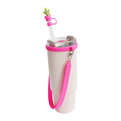 30oz 40oz Tumbler Handle 안티 스크래치 실리콘 컵 수갑과 안티 슬리프 물병 손잡이 스트랩