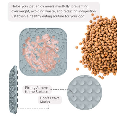수축 컵을 가진 프리미엄 실리콘 개 립스 패드 매트